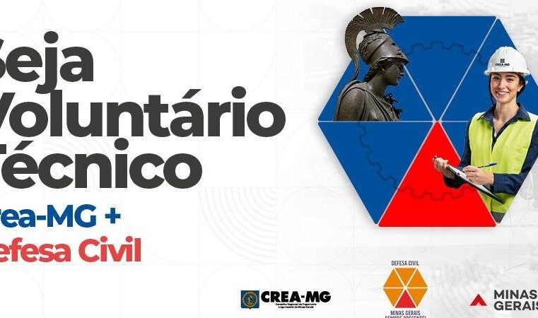 Profissionais para atuar em desastres estão sendo cadastrados pelo Crea-MG e Defesa Civil