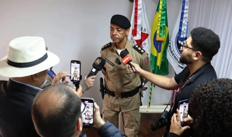26º Batalhão de Polícia Militar sob o novo comando: tenente-coronel Edson Luis