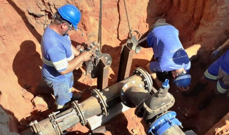 Saae executa obras de construção na rede hídrica no Barreiro