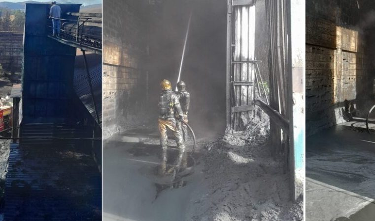 Itabira: edificação no CDI tem silo consumido pelo fogo