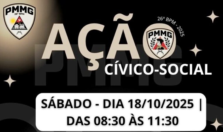 Itabira: Polícia Militar realiza Ação Cívico-Social na praça Acrísio Alvarenga