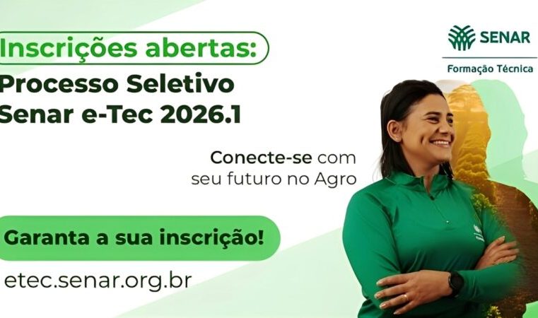 Senar: inscrições abertas para cursos técnicos EaD e presencias