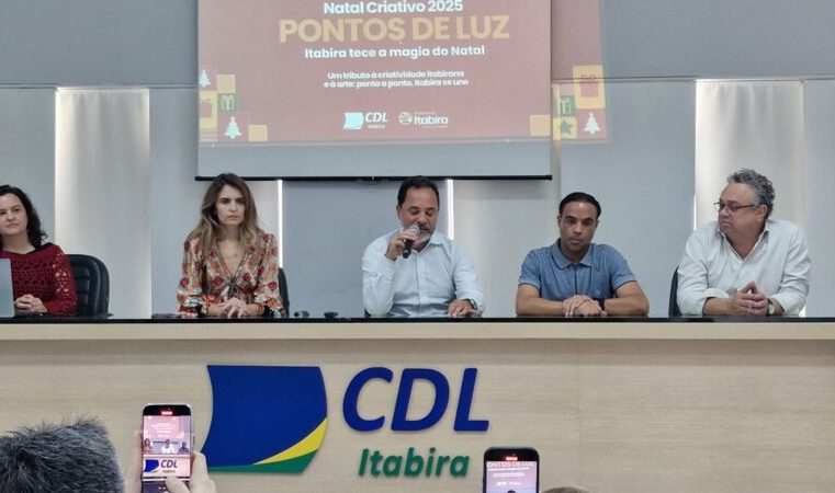 Lançado o projeto “Natal Pontos de Luz” da Prefeitura de Itabira em parceria com a CDL
