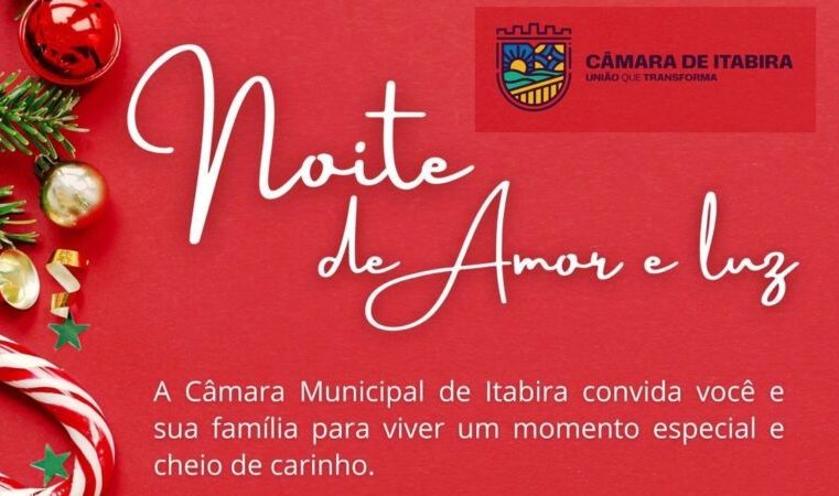 A Câmara de Itabira realiza noite especial de acionamento das luzes de Natal
