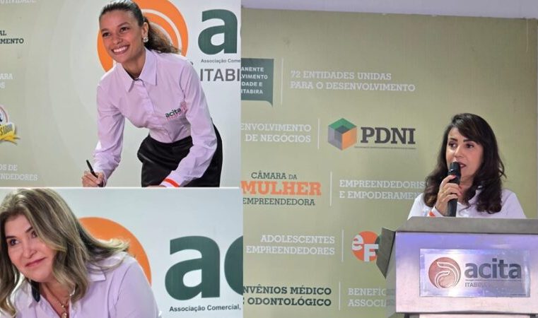 Diretoria da Acita Mulher é empossada. Empresário do Ano recebe homenagem