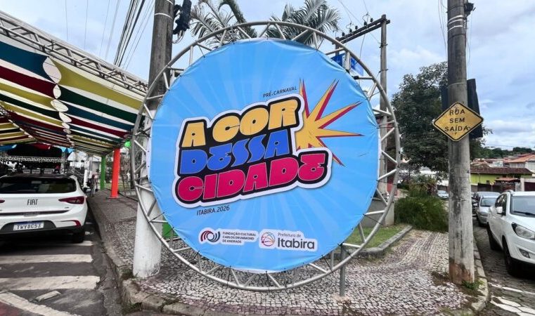 Começa o pré-carnaval de Itabira, com ruas coloridas, música, arte e pertencimento