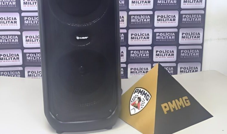 Itabira: som usado em perturbação da tranquilidade pública é recolhido pela PM