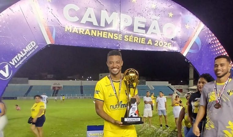 Itabirano Igor Bádio marca gol do título na final do Campeonato Maranhense