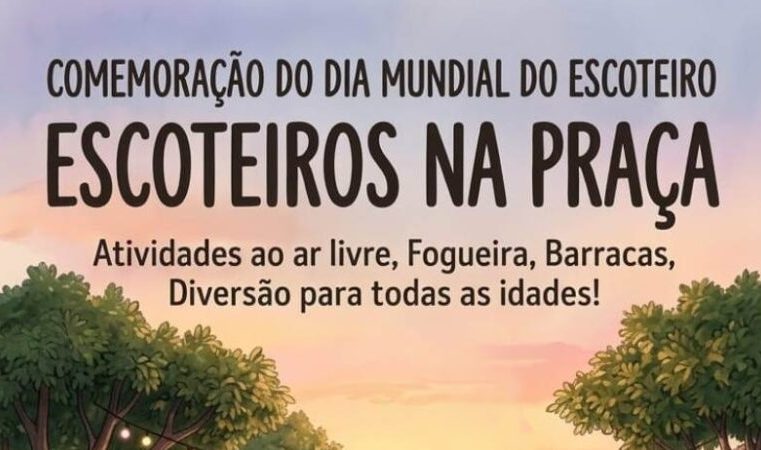 16º Grupo Padre Olímpio celebra Dia do Escoteiro na praça Acrísio Alvarenga