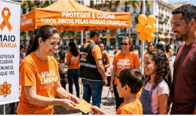 Blitz “Maio Laranja” visa conscientizar sobre a proteção de crianças e adolescentes