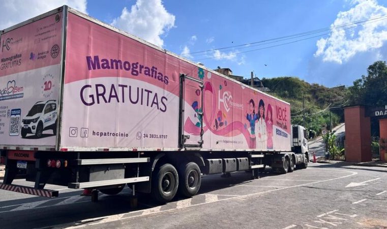 Carreta da Saúde da Mulher chega a Itabira para zerar filas de mamografia