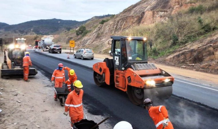 Até o dia 25 de julho, a BR-381 recebe obras de infraestrutura, conservação e segurança viária