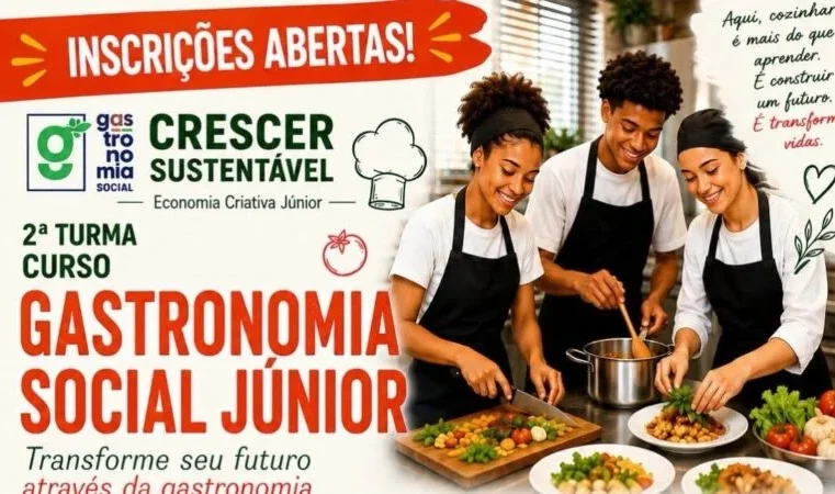 Inscrições abertas para a 2ª turma de Gastronomia Social Júnior, do Instituto ITI