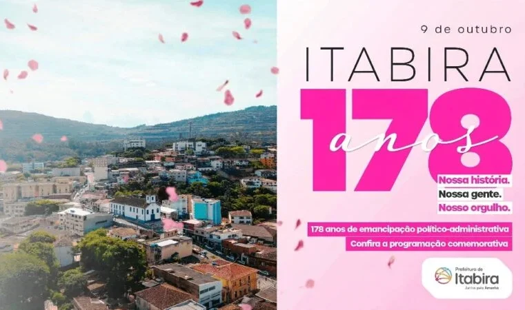 Itabira alcança 178 anos e celebra a data com eventos diversificados