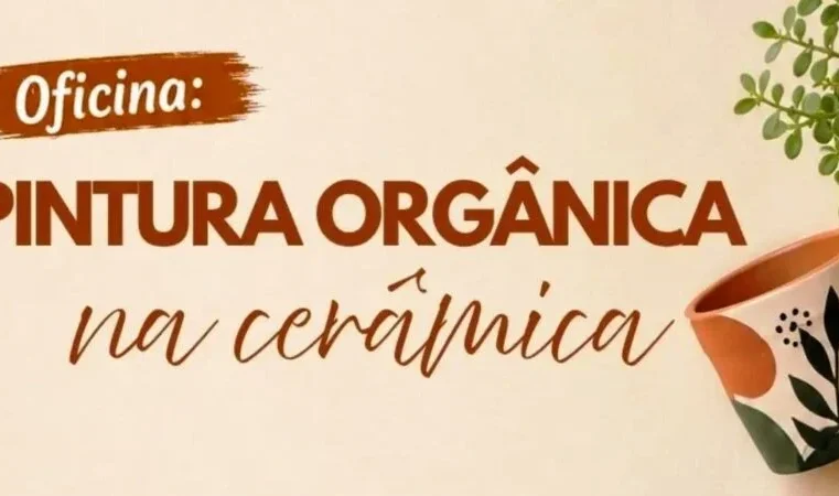 AIFA realiza oficina de pintura orgânica em cerâmica. Inscrições abertas, dia nove de outubro