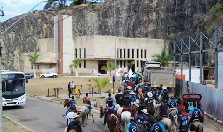 Encontro de Cavaleiros de Nossa Senhora Aparecida, no bairro Pedreira