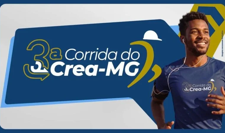 Participe da 3ª corrida do Crea-MG. Profissionais registrados terão 50% de desconto